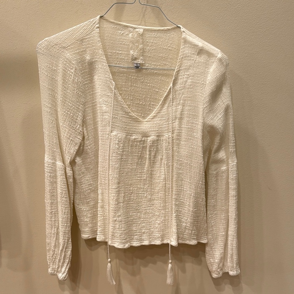 Elegant Cream Women's Top